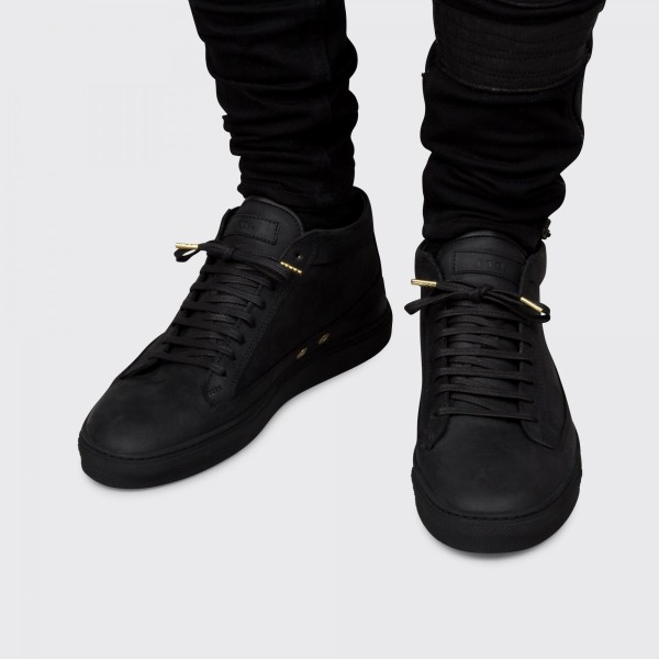 Etq Mid Top All Black Sneakers Hispotion