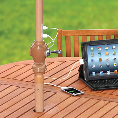 Device charging Umbrella