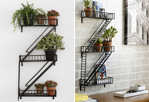 Fire Escape Wall Shelf