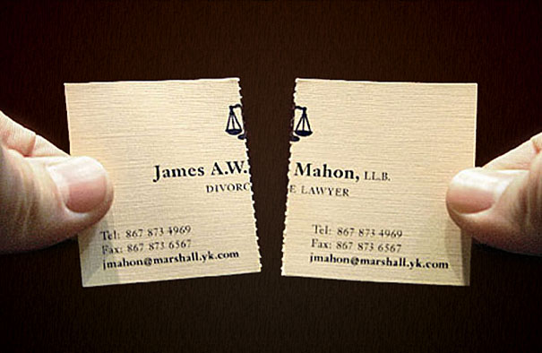 divorce lawyer business card 1