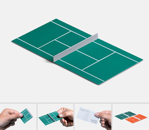 tennis business card