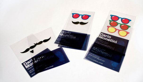 transparent business card