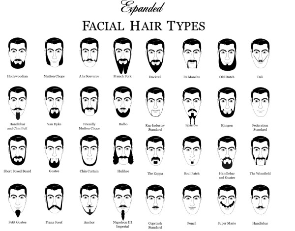 32 facial hair types