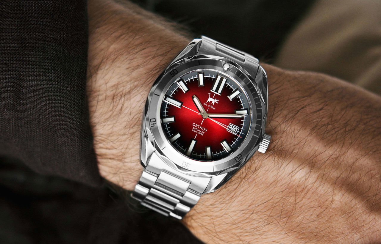 Red and Gray Orthos watch