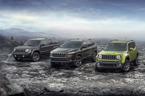 2016 Jeep® 75th Anniversary edition complete model lineup