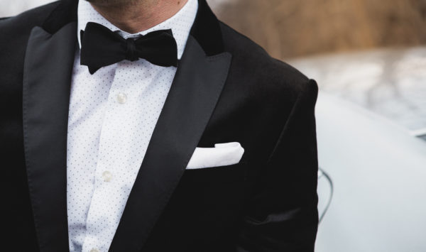 black tie, tux, bow tie