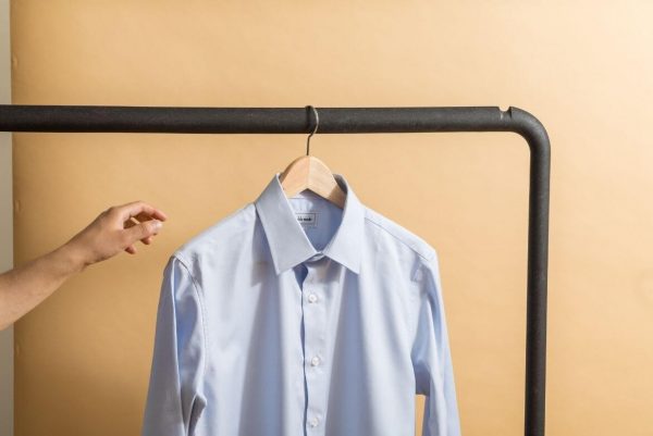 Choosing a blue shirt