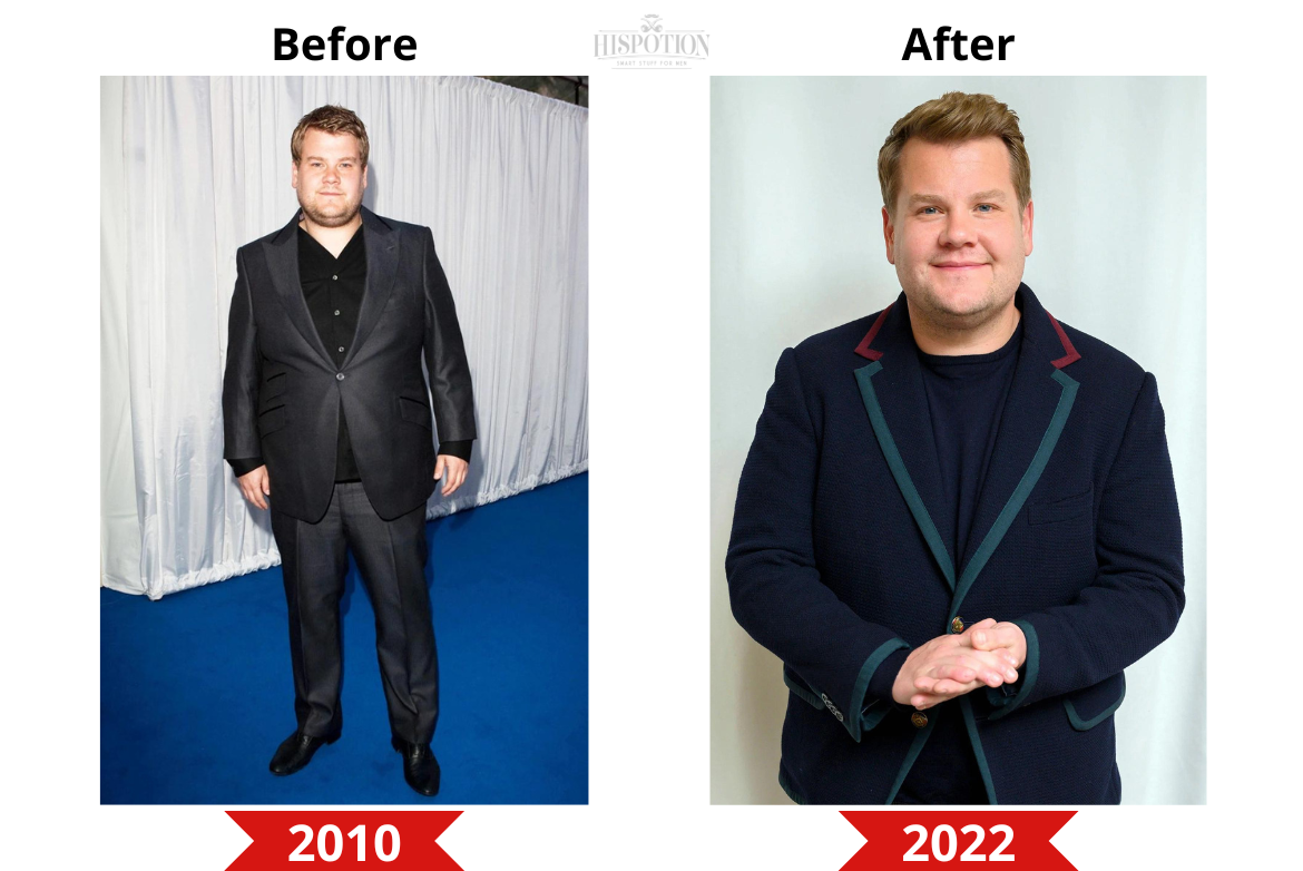 James Corden Before and After weight loss