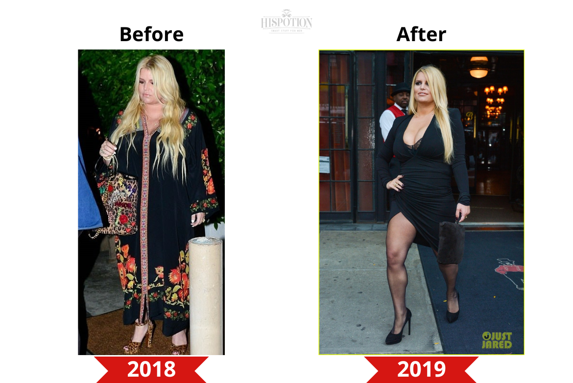 Jessica Simpson before and after weight loss