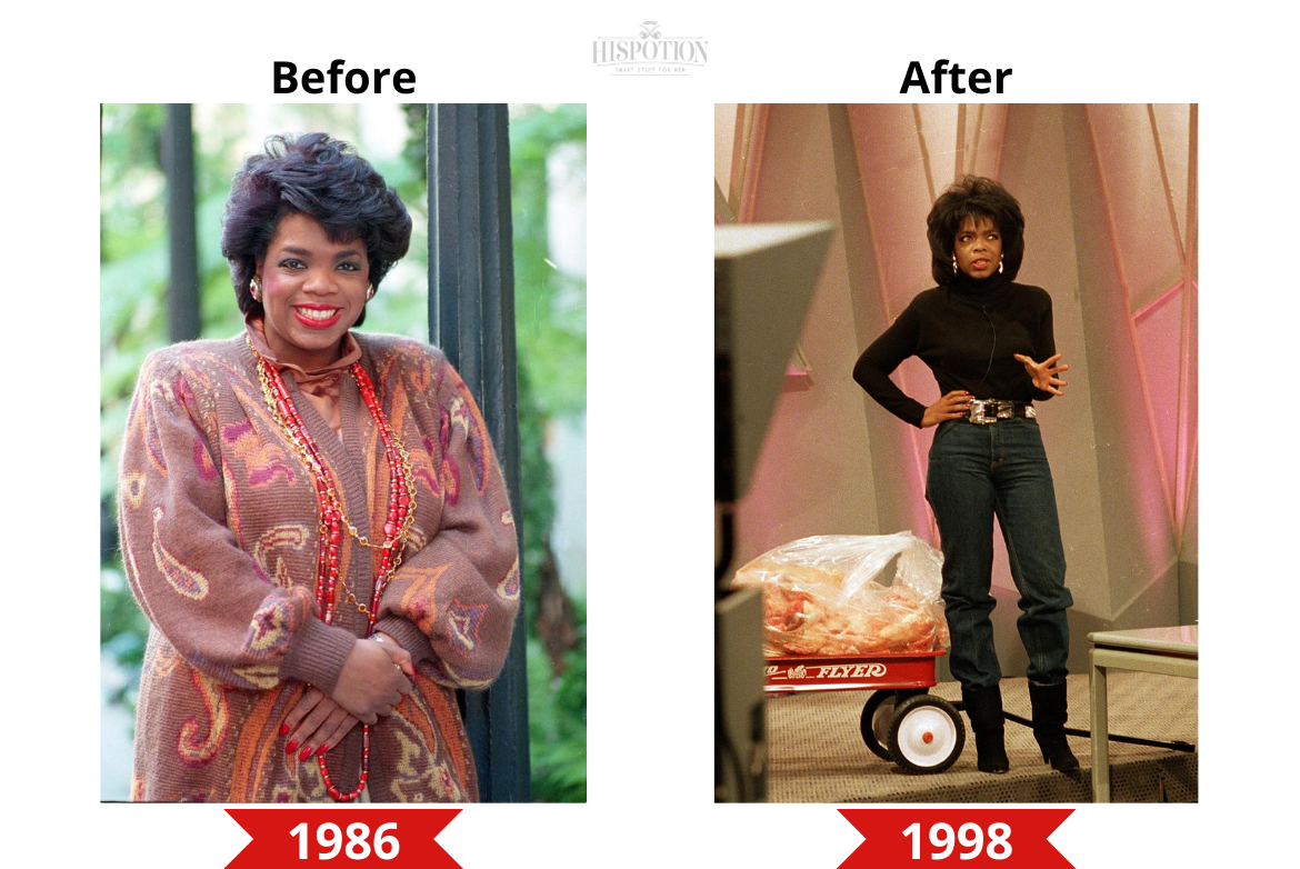 Oprah Winfrey Before and After weight loss