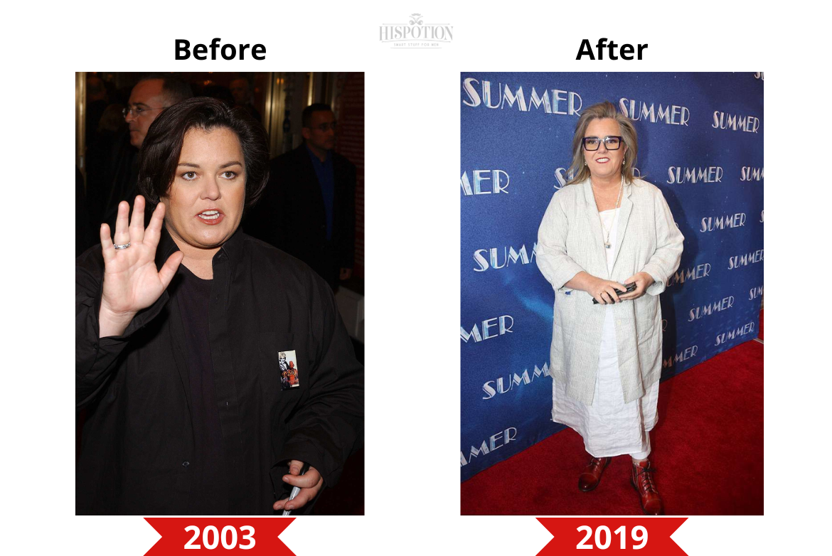 Rosie O'Donnel before and after weight loss