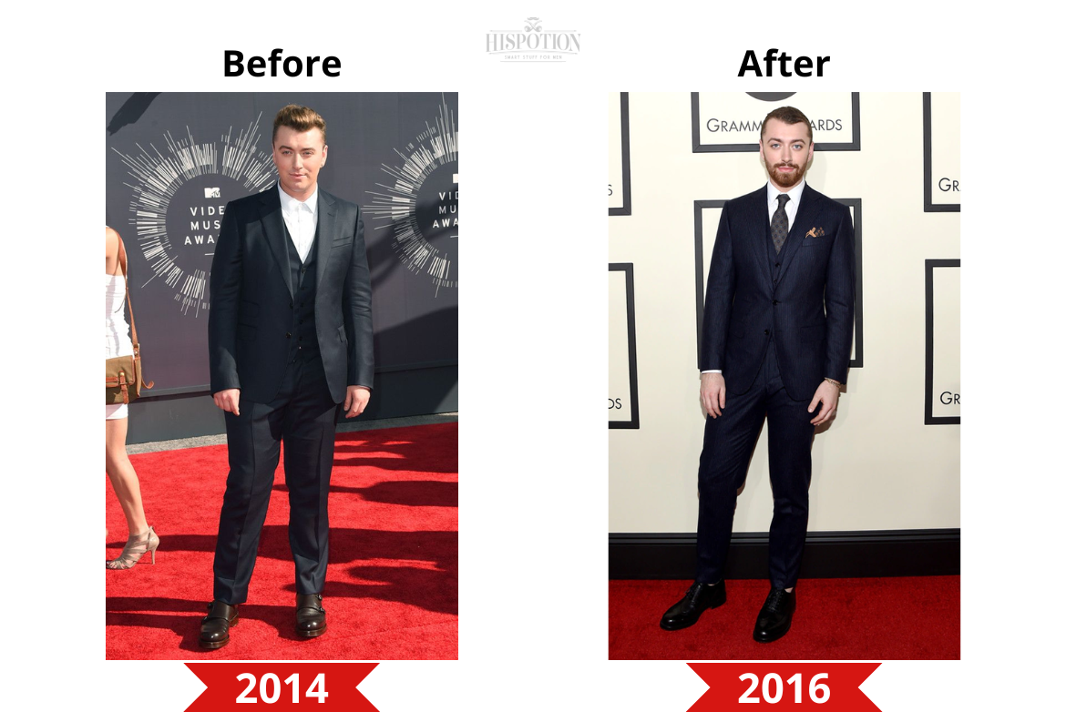 Sam Smith before and after weight loss