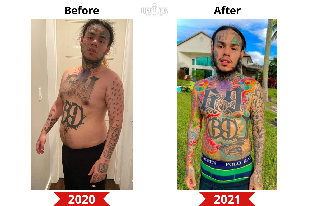 Tekashi 6ix9ine before and after weight loss
